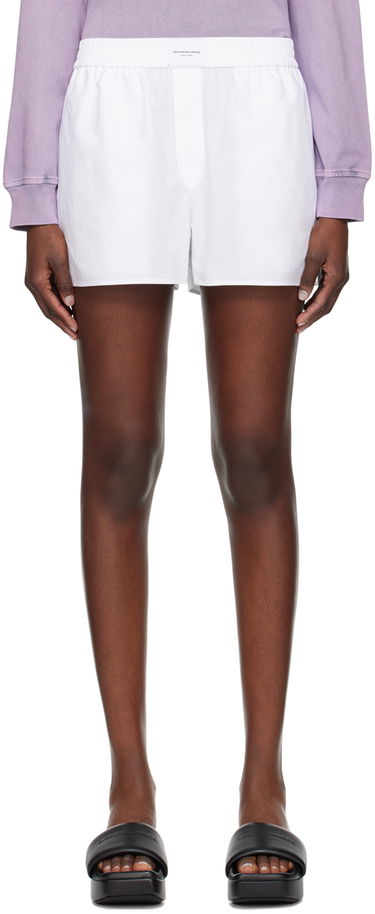 Шорти Alexander Wang Alexander Wang.t Button-Fly Shorts білий | 4WC2244370, 0