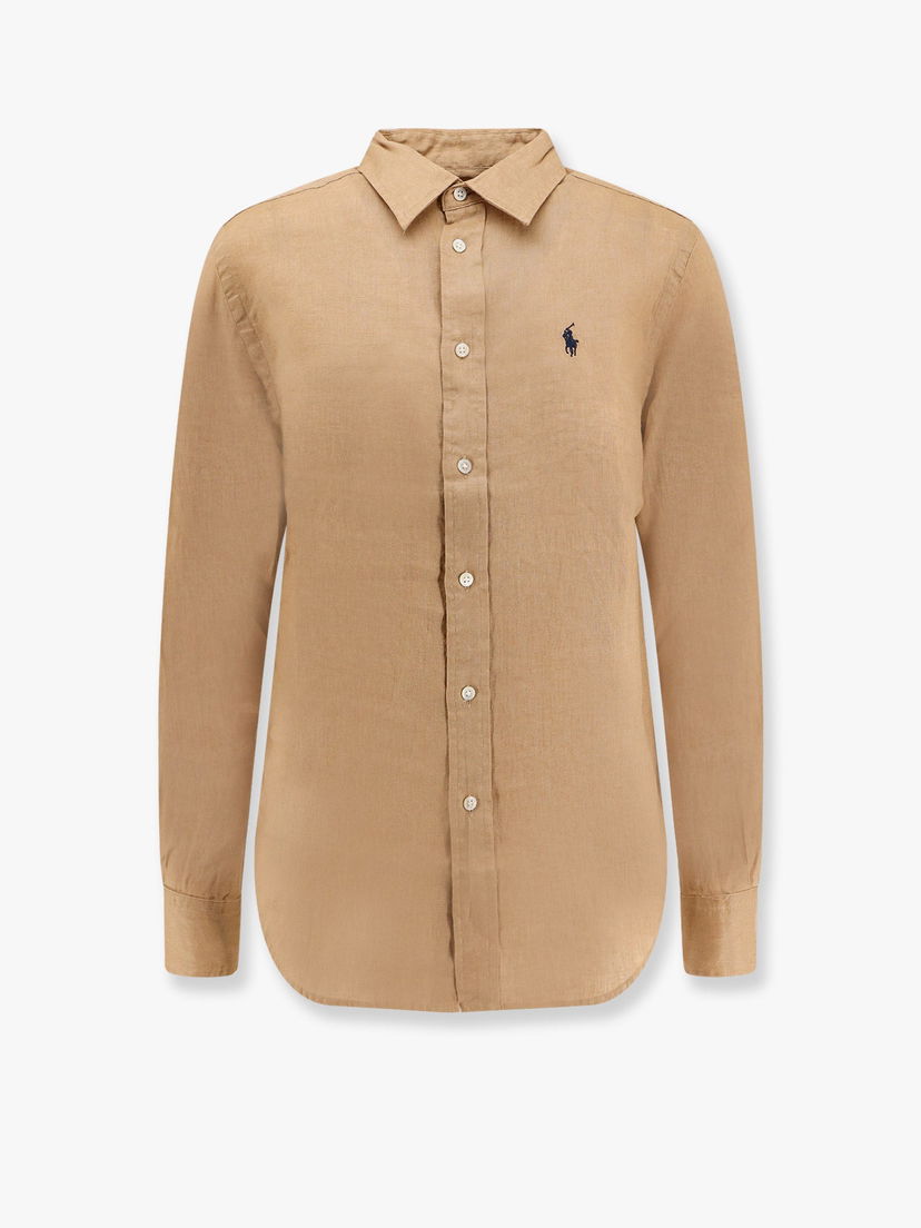 Сорочка Polo by Ralph Lauren Polo Ralph Lauren Women's Linen Button-Down Shirt бежевий | 211970730005
