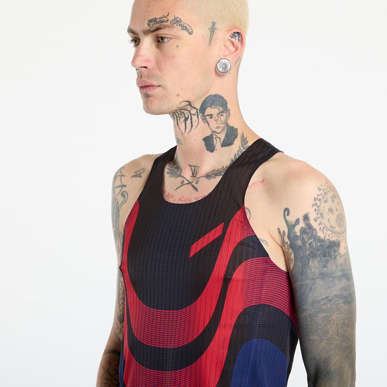 Безрукавка Soar Running Ribbed Race Vest with Curved Pattern Різнокольоровий | AW25-SV7M-BLK/RE, 1