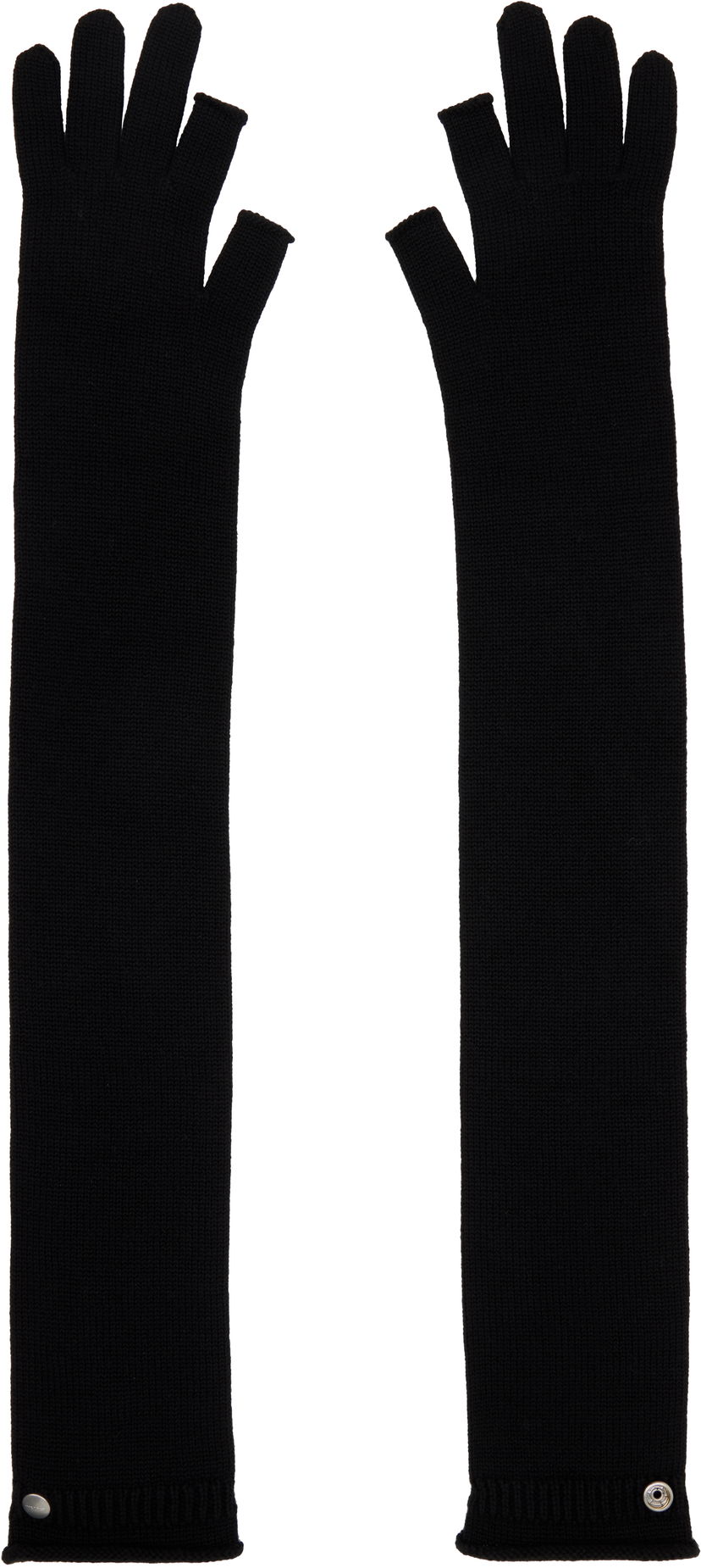 Рукавички Rick Owens Rick Owens Concordians Rasato Knit Opera Gloves чорний | RP02E4491 M