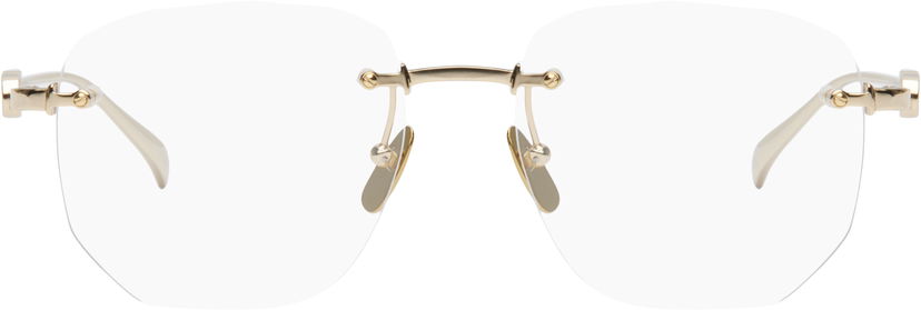 Сонцезахисні окуляри Gucci Gucci Block Text Square Rimless Glasses Металік | GG1806O-002