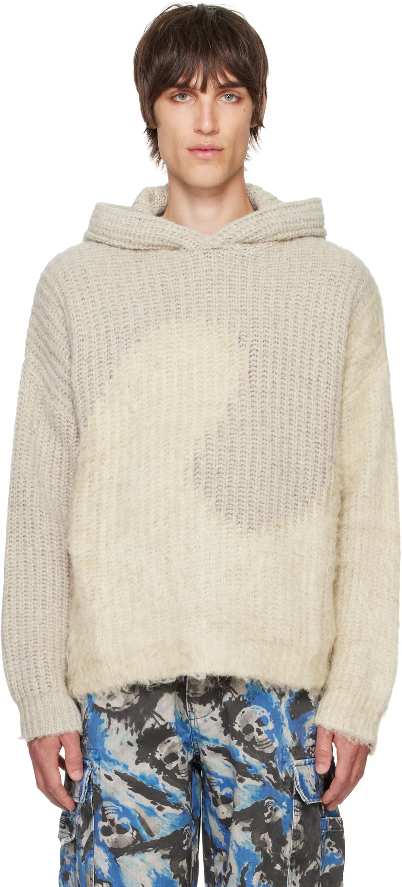 Світшоти ERL Silk Swirl Hoodie бежевий | ERL09N019