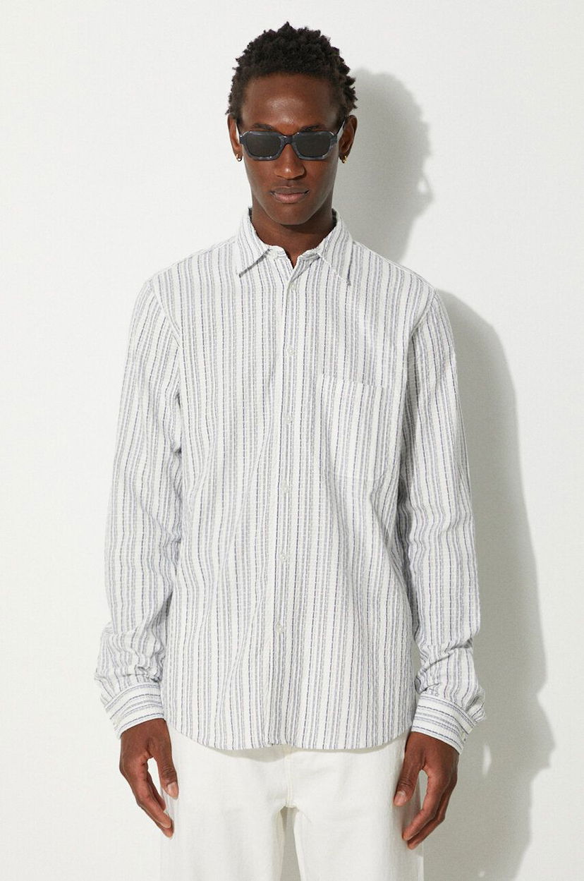 Сорочка Samsoe Samsoe Samsoe Samsoe Regular Fit Shirt with Classic Collar білий | M23200057
