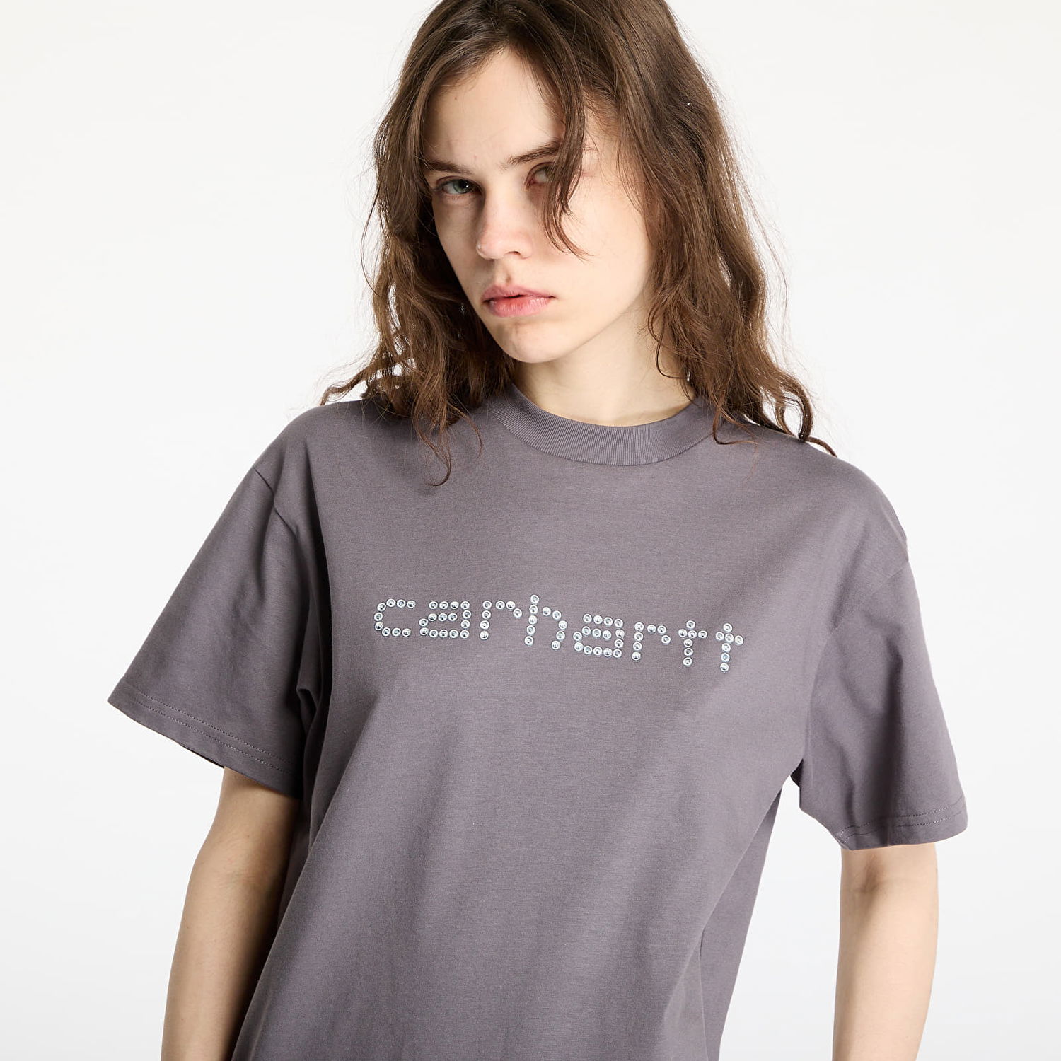 Футболка Carhartt WIP Carhartt WIP Rivet Script T-Shirt Сірий | I034396.2LQXX, 1