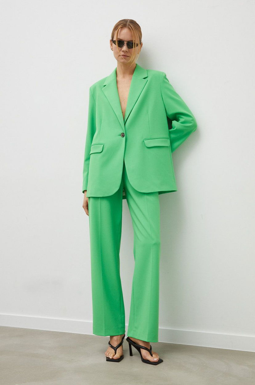 Штани Samsoe Samsoe Samsoe Samsoe Blazer Зелений | F21100157