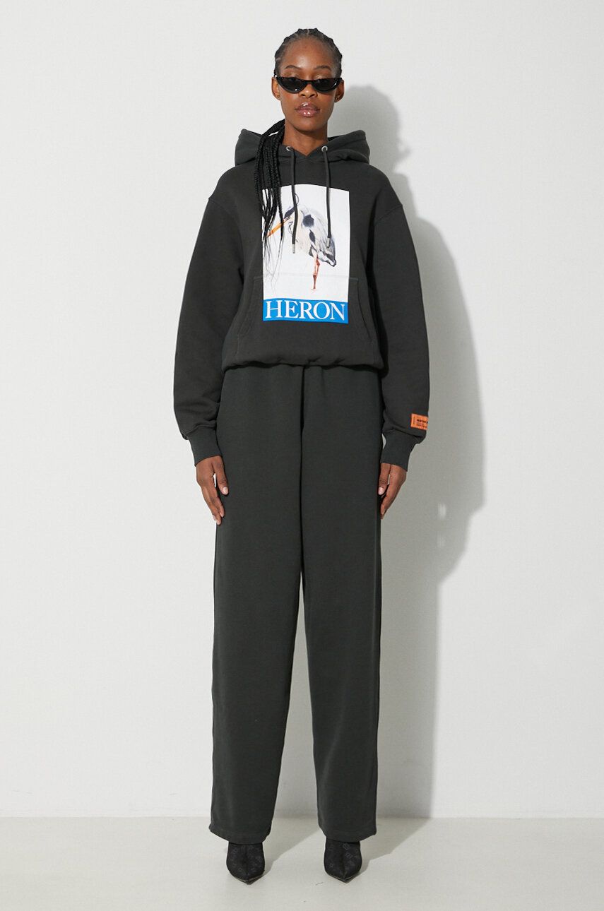 Спортивні штани HERON PRESTON Sweatpants With Print чорний | HWCH006F23JER0011001, 1