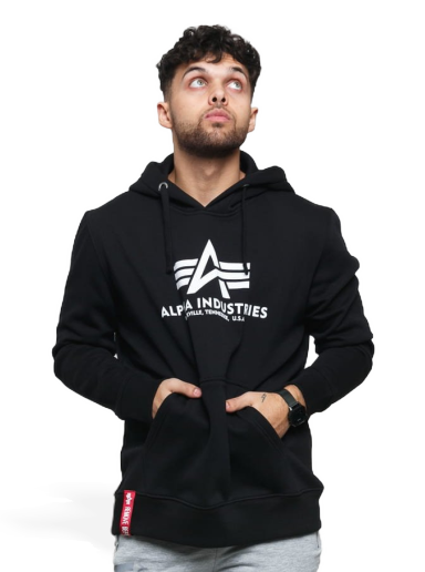 Світшоти Alpha Industries Basic Hoody чорний | 178312 03
