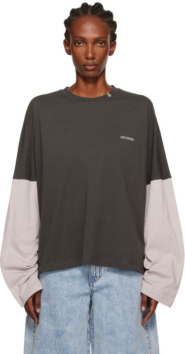 Футболка We11done Coding Long-Sleeved Layered T-shirt Різнокольоровий | WD-TT2-25-736-U-GY, 0
