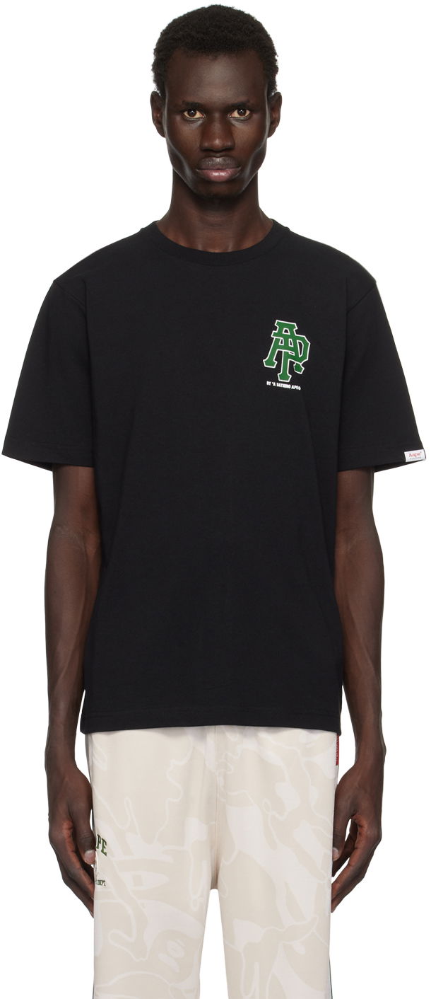 Футболка AAPE by A Bathing Ape AAPE by A Bathing Ape Logo Short Sleeve T-Shirt чорний | AAPTEM1562XXNBKX