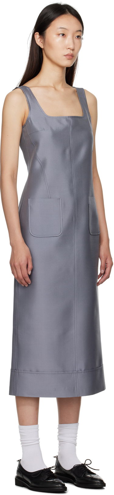 плаття Thom Browne Thom Browne Column Maxi Dress Сірий | FDSF20A-F0989, 1