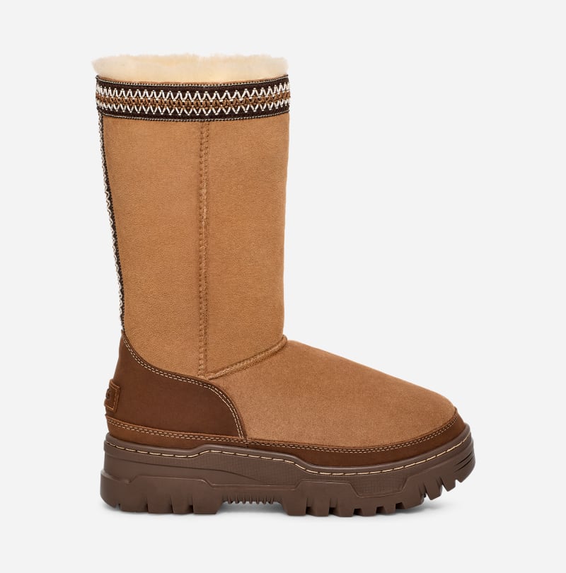 Кросівки та взуття UGG Classic Tall TrailGazer Boot Коричневий | 1158323-CHE