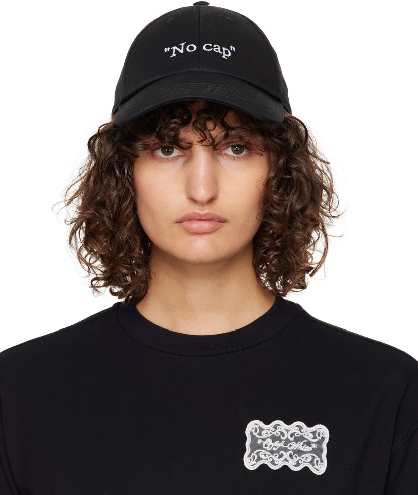 Кепка Off-White 'No Cap' Baseball Cap чорний | OWLB045F24FAB00B1001
