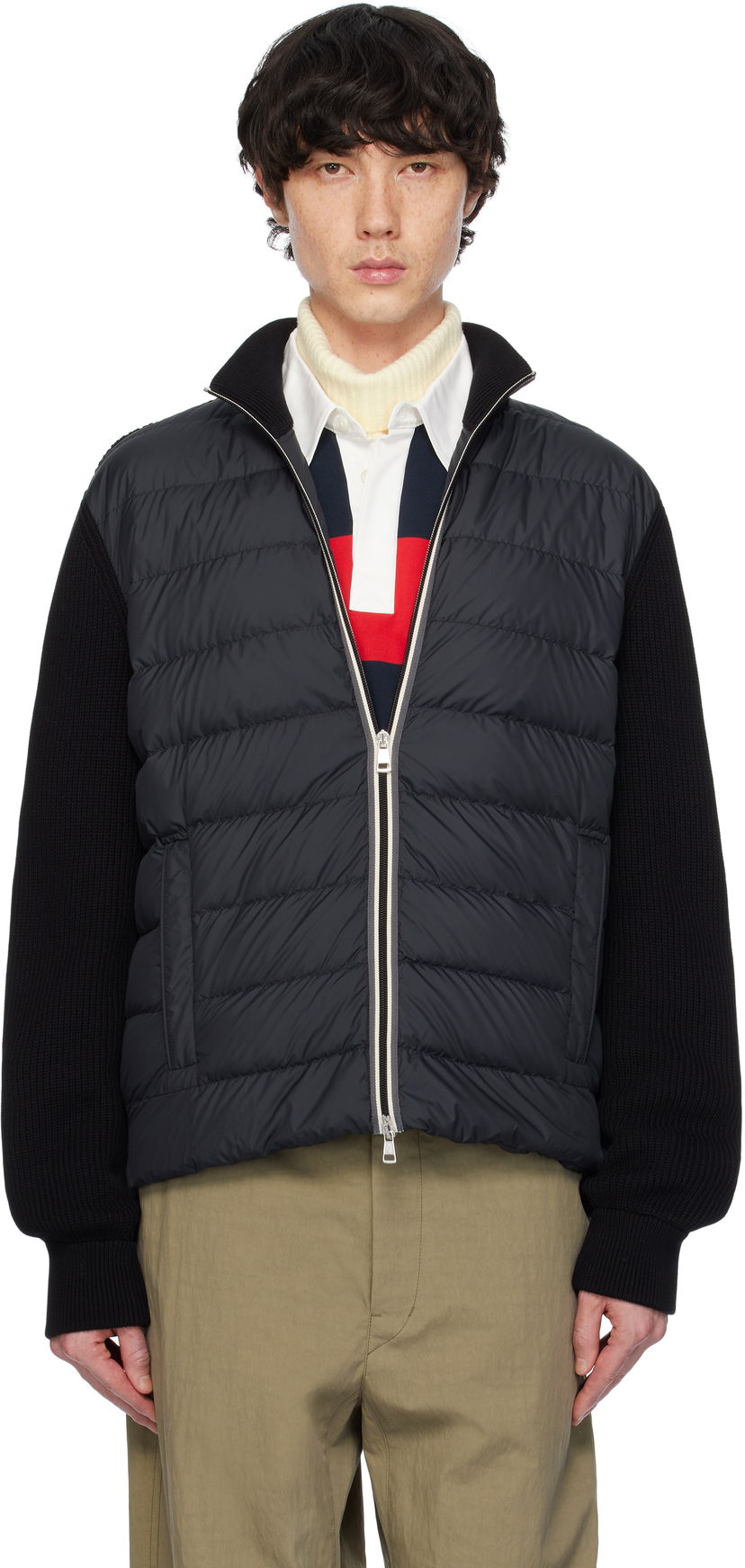 Пуховик Moncler Moncler Padded Zip-Up Down Jacket чорний | K10919B00006M1367