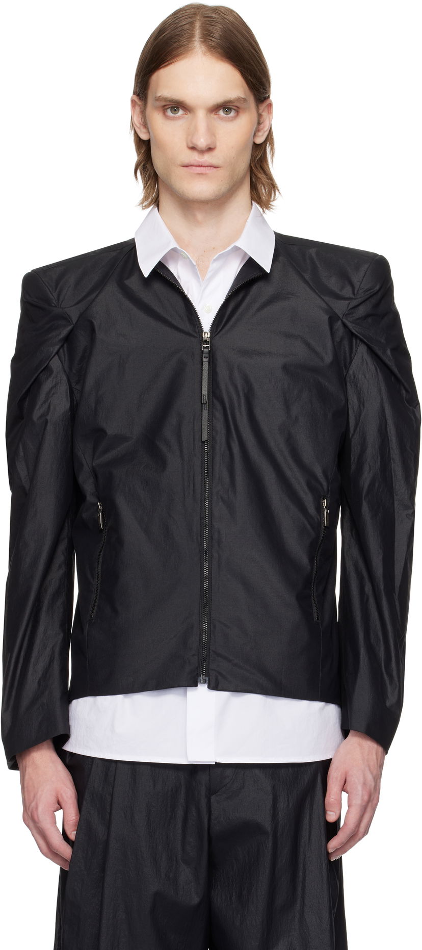 Куртка бомбер ADER ERROR ADER error Product. 13 Zip-Up Jacket чорний | BO01SSJK0106BK