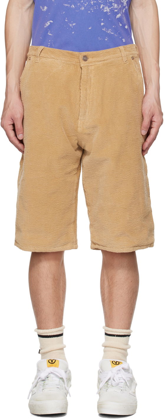 Шорти ERL Corduroy Three-Pocket Shorts бежевий | ERL06P006