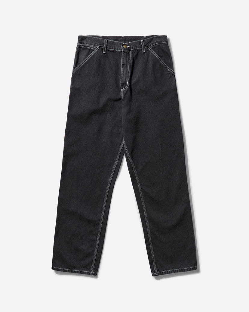 Джинси Carhartt WIP Single Knee Stone Washed Pants чорний | I034864 8906