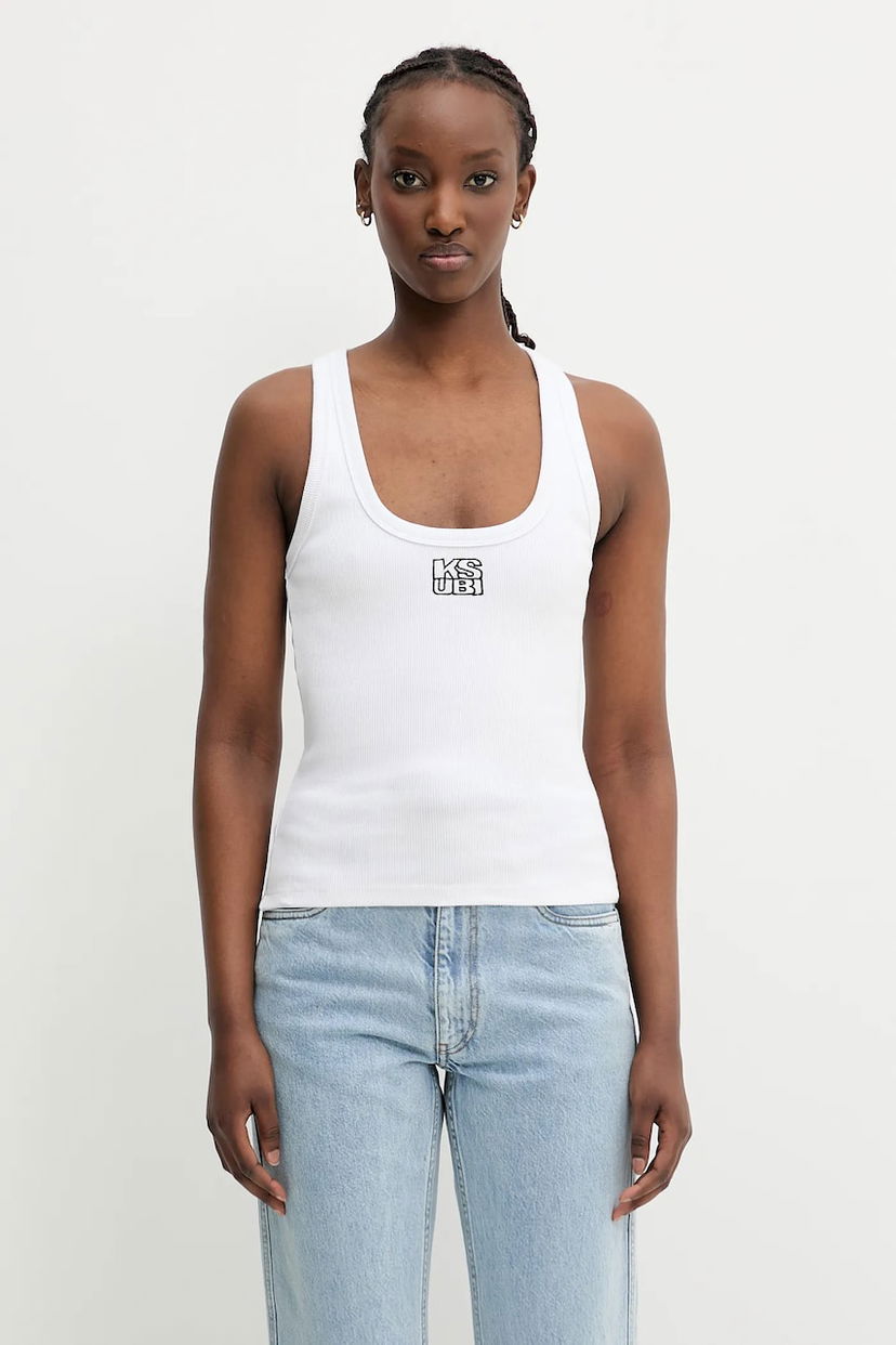 Безрукавка Ksubi KSUBI Stacked Origin Tank Top білий | WPS24TA005