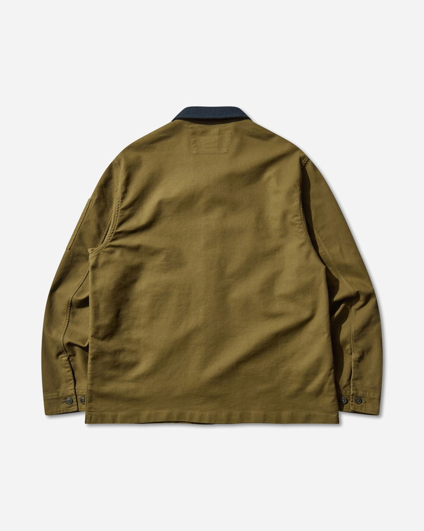 Сорочка C.P. Company Double Satin Utility Overshirt Зелений | 19CMOS286A-110471G 652