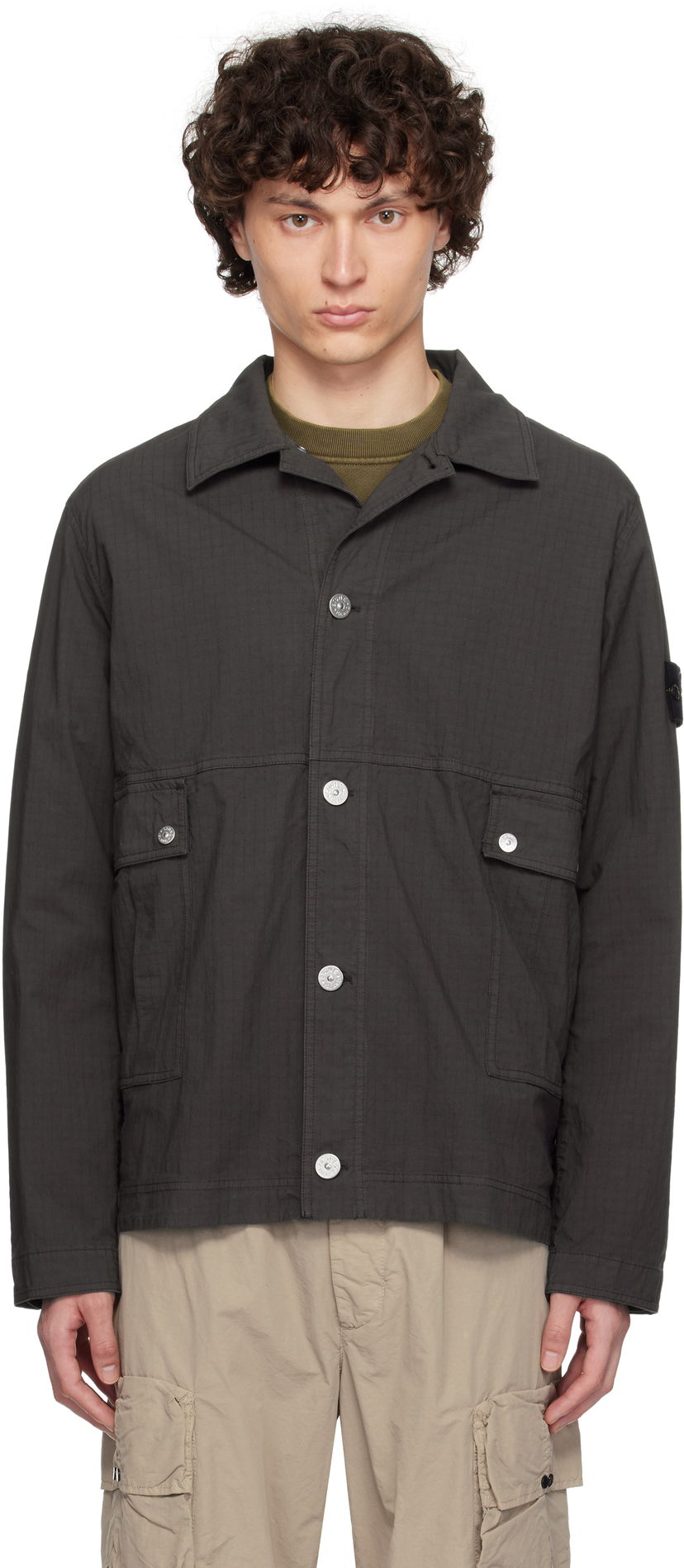 Куртка Stone Island Stone Island Mil-Spec Stretch Ripstop-TC Jacket Зелений | K1S15 1200026 S0063
