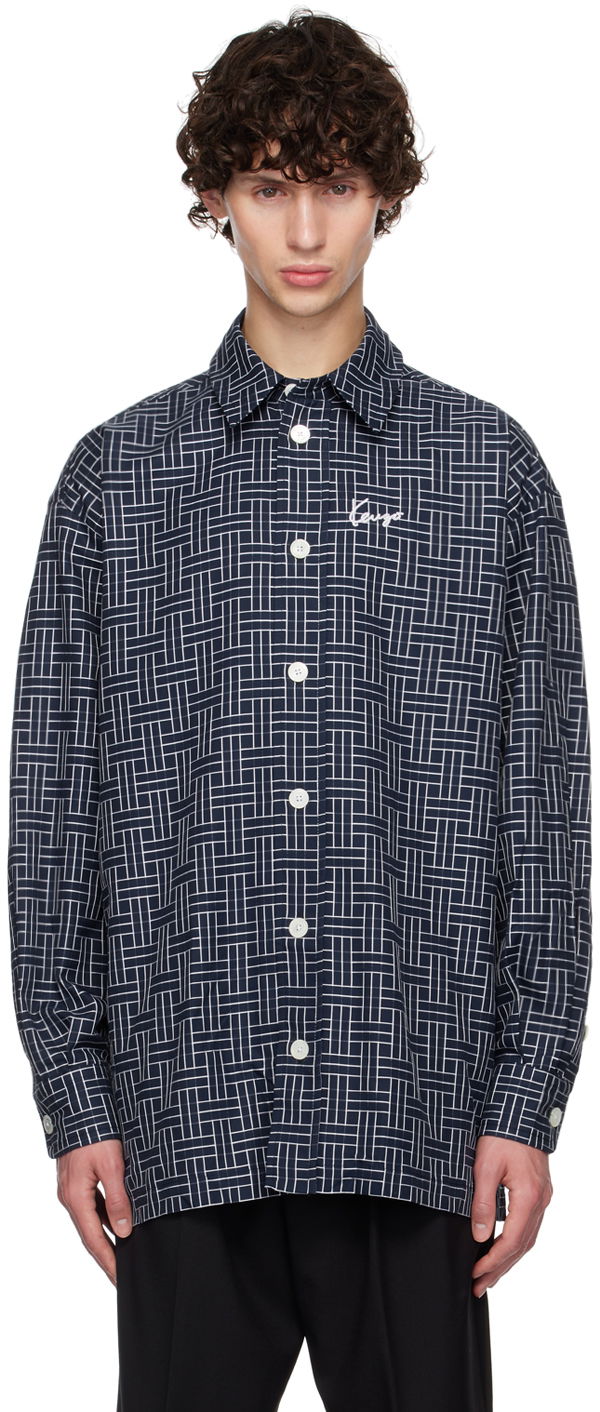 Сорочка KENZO Navy Paris ' Weave' Сірий | FE65CH5109JD