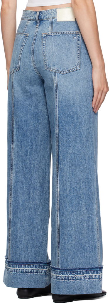 Джинси rag & bone Rag & Bone Marina Wide Leg Jeans Синій | WDD24F2641F2LI, 2