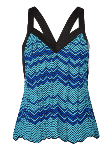 Безрукавка Wales Bonner Palm Knit Sleeveless Top Синій | WS23KN45-KN10-750