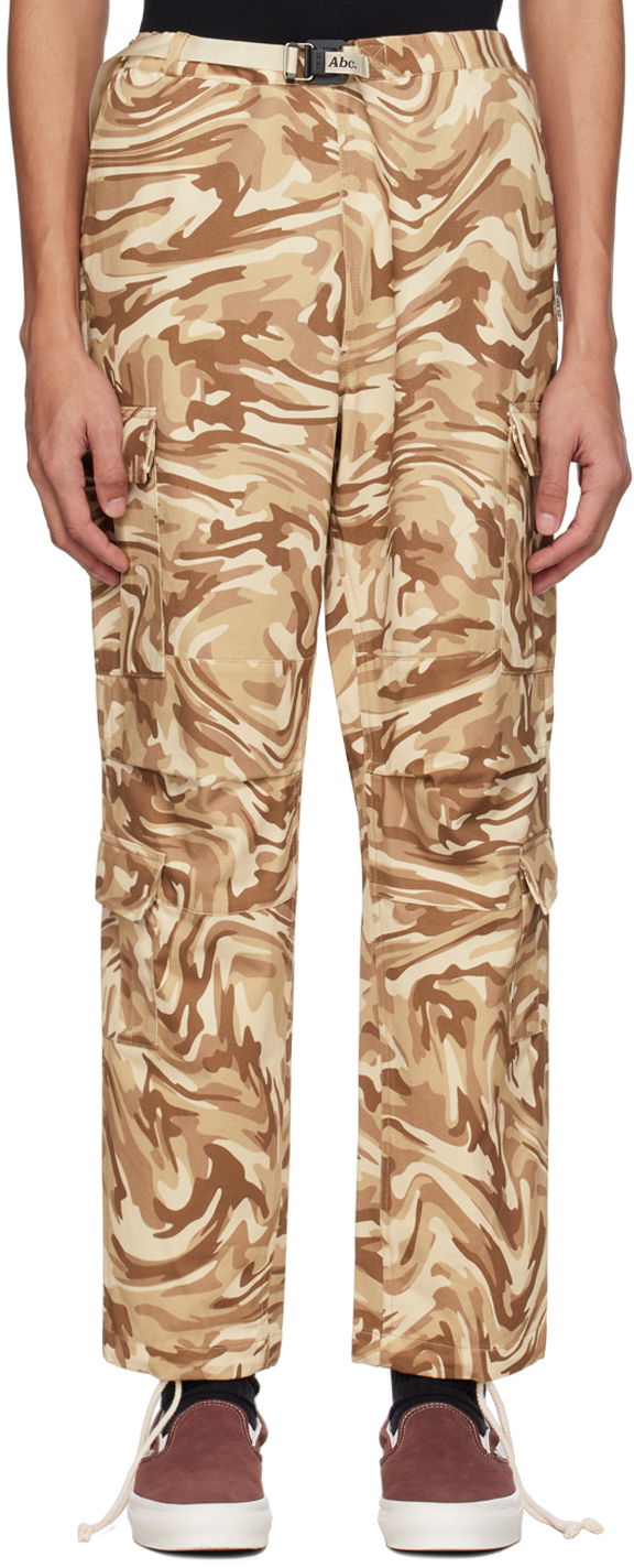 Штани карго Advisory Board Crystals Camouflage Print Cotton Cargo Pants бежевий | ABC123WCP