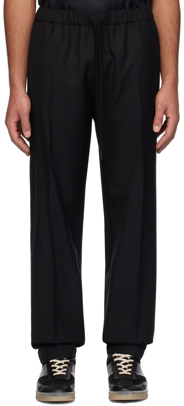 Штани Maison Margiela MM6 Tapered Trousers чорний | SH0KA0007 S78357