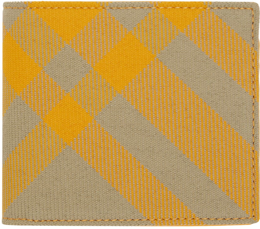 Гаманець Burberry Check Bifold Wallet бежевий | 8078358