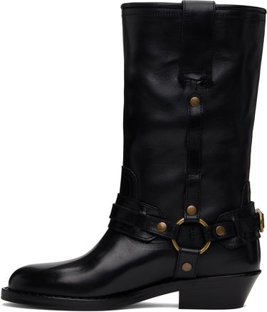 Одяг ISABEL MARANT Isabel Marant Heiko Leather Boots чорний | 25PBO0192FA-C1A22S, 2