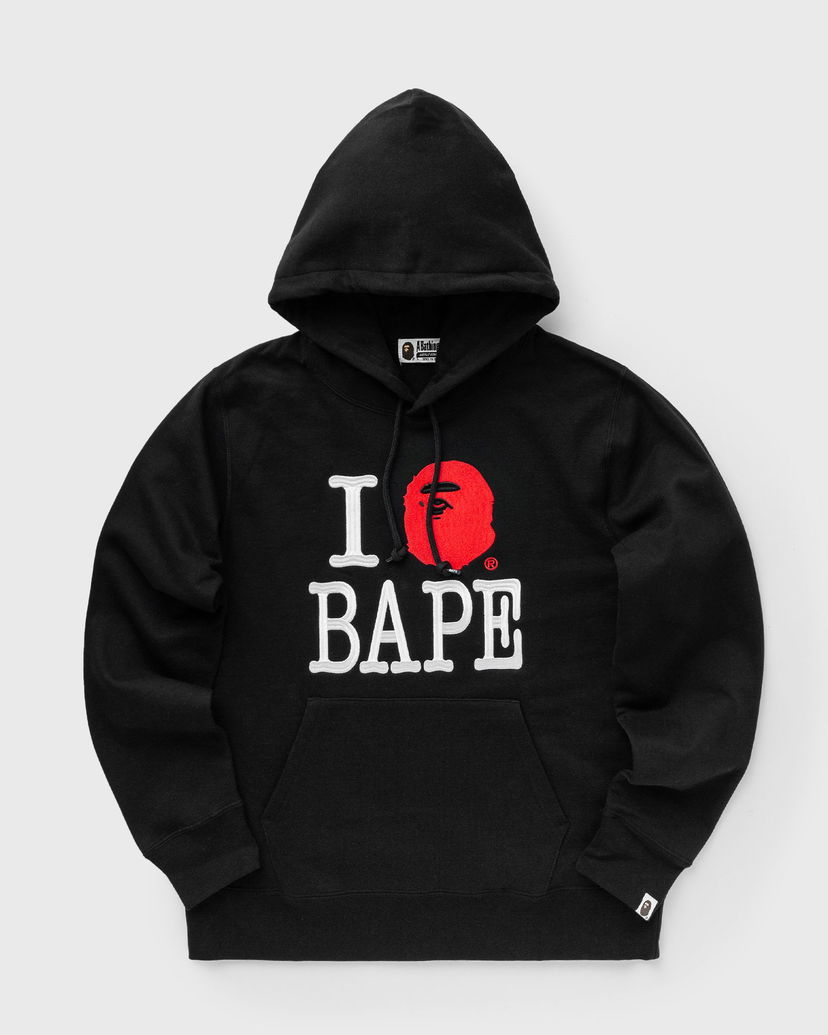 Світшоти BAPE I LOVE BAPE Hoodie Black чорний | 001PPK801005MBLK