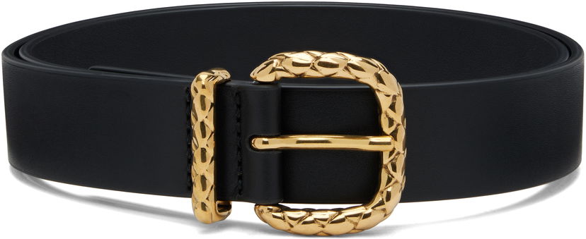 Ремені Bottega Veneta Bottega Veneta Coaxial Loop Belt чорний | 826665VALKO1019