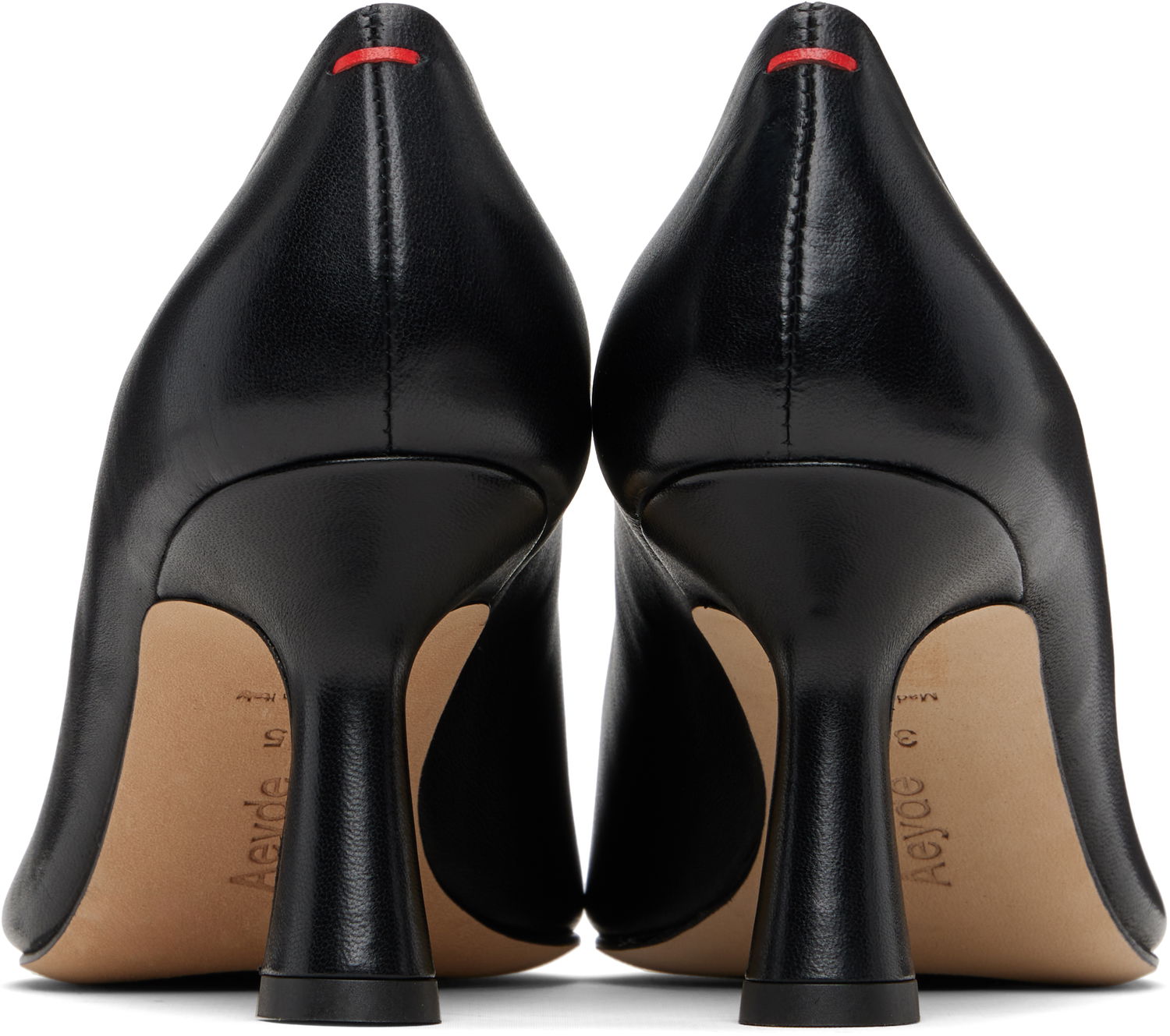Ювелірні вироби Aeyde Aeyde Zandra Pointed Toe Leather Heels чорний | A11-PU-ISOSS75ST-223-800-007, 1