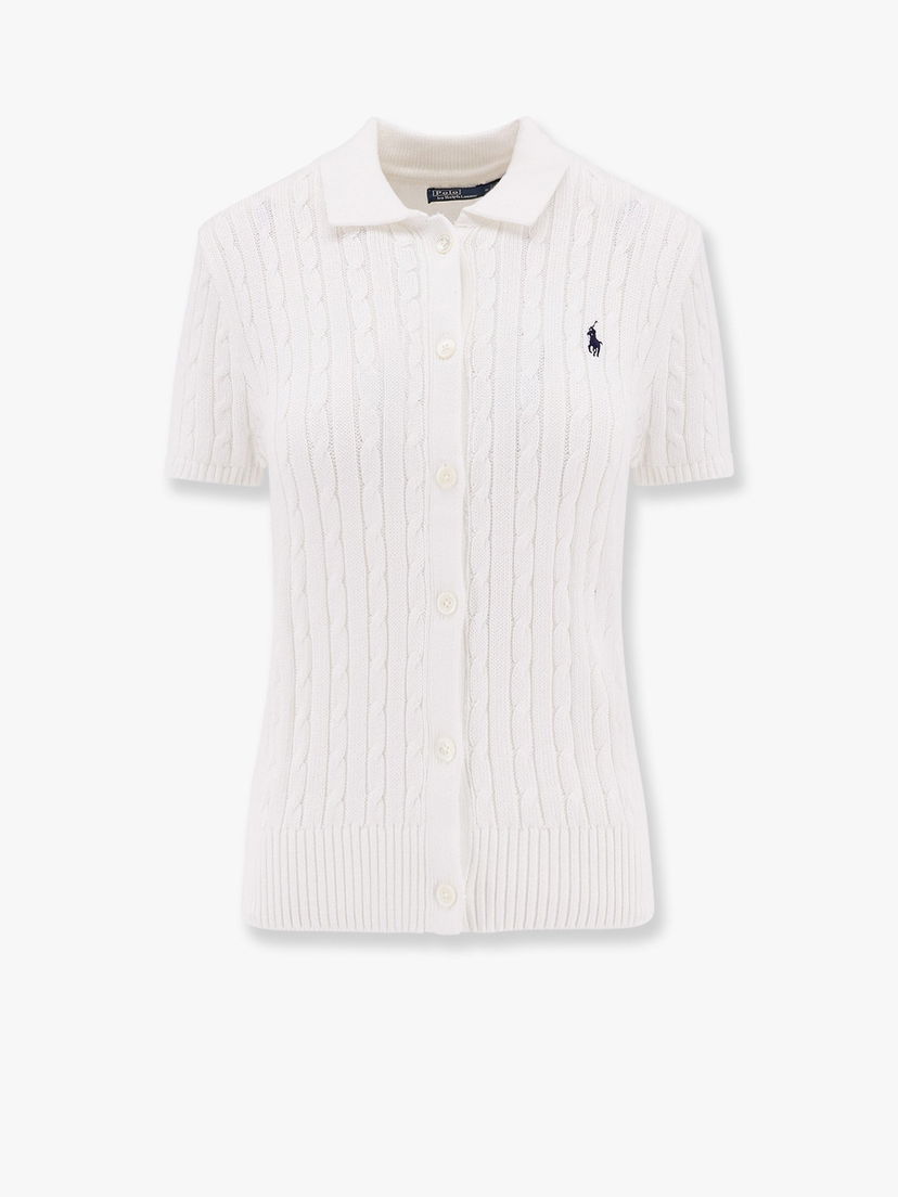 Cветр Polo by Ralph Lauren Cable-Knit Cotton-Blend Cardigan by Polo Ralph Lauren білий | 211963486001