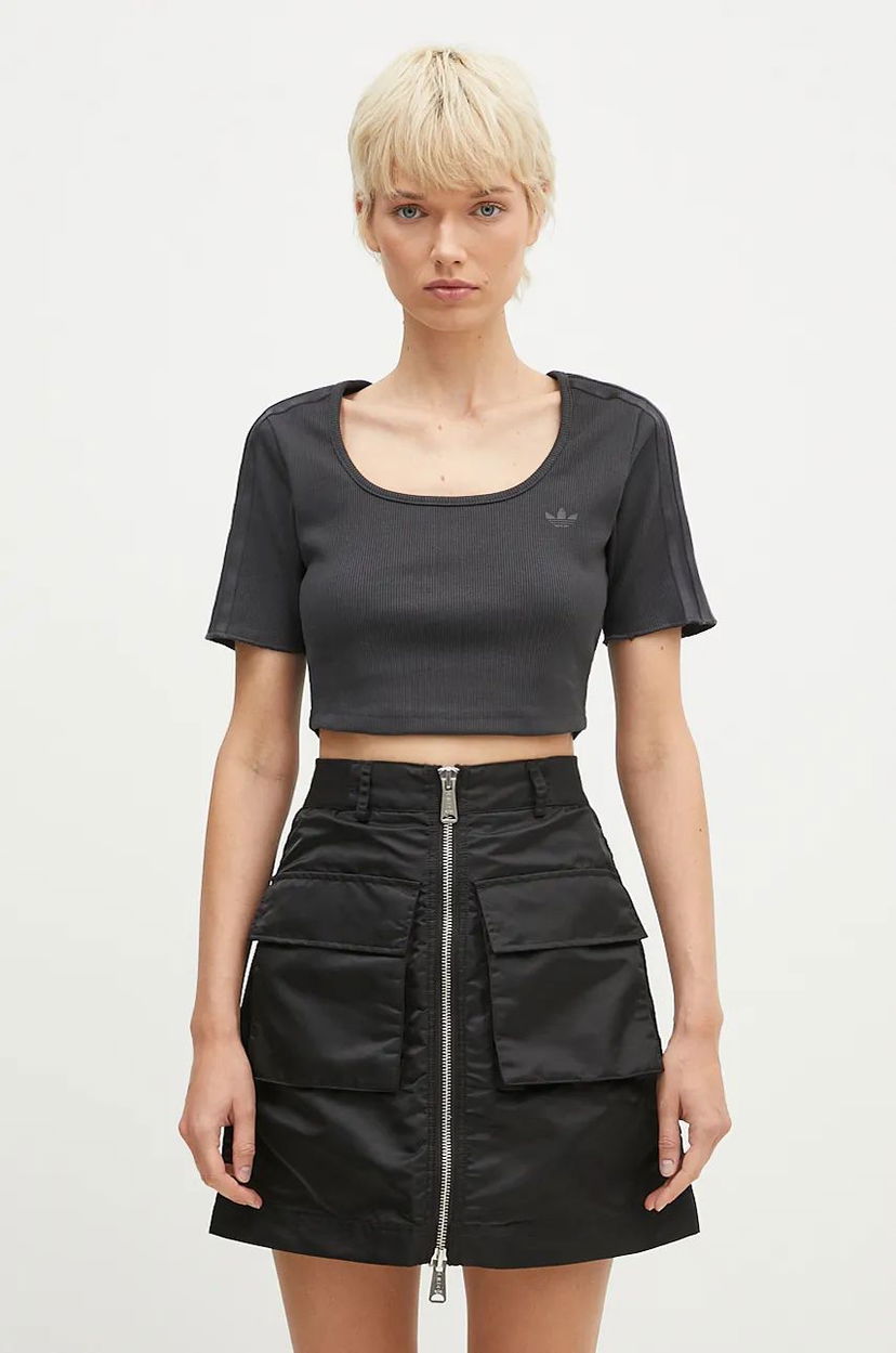 Кроп-топи adidas Originals Originals Femme Galore Baby T-Shirt чорний | JN3013