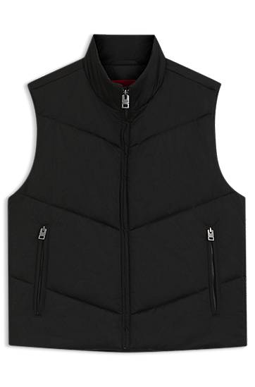 Жилет BOSS Padded Satin Gilet чорний | 50541591