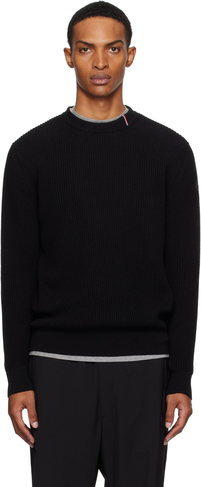 Cветр Moncler Moncler Crew Neck Sweater чорний | K20919C00011M1367