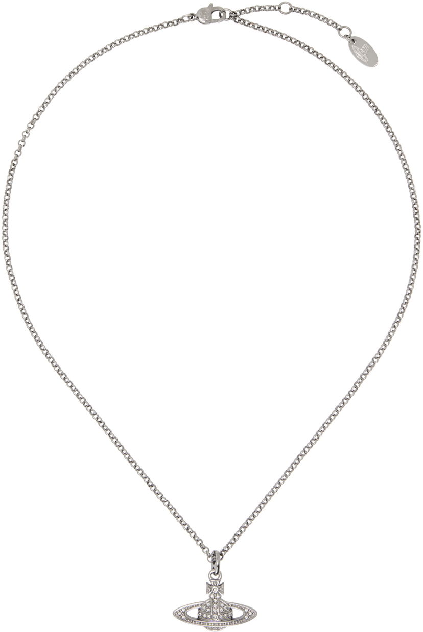Кольє Vivienne Westwood Mini Bas Relief Pendant Necklace Металік | 63020086-02S108-CN