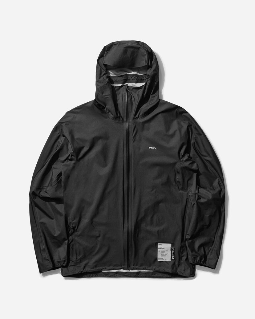Вітровка Satisfy Pertex 3L Fly Rain Jacket чорний | 11045 BK-SA