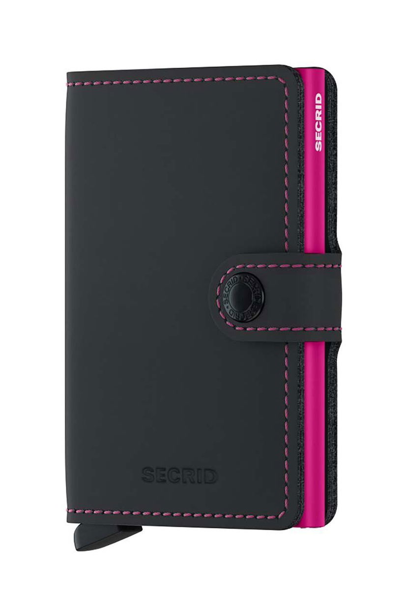 Гаманець Secrid Wallet чорний | MM.Black.Fuchsia