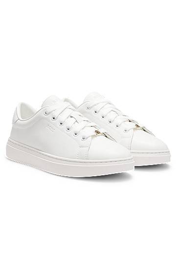 Одяг та аксесуари BOSS Embossed Logo Leather білий | 50548110