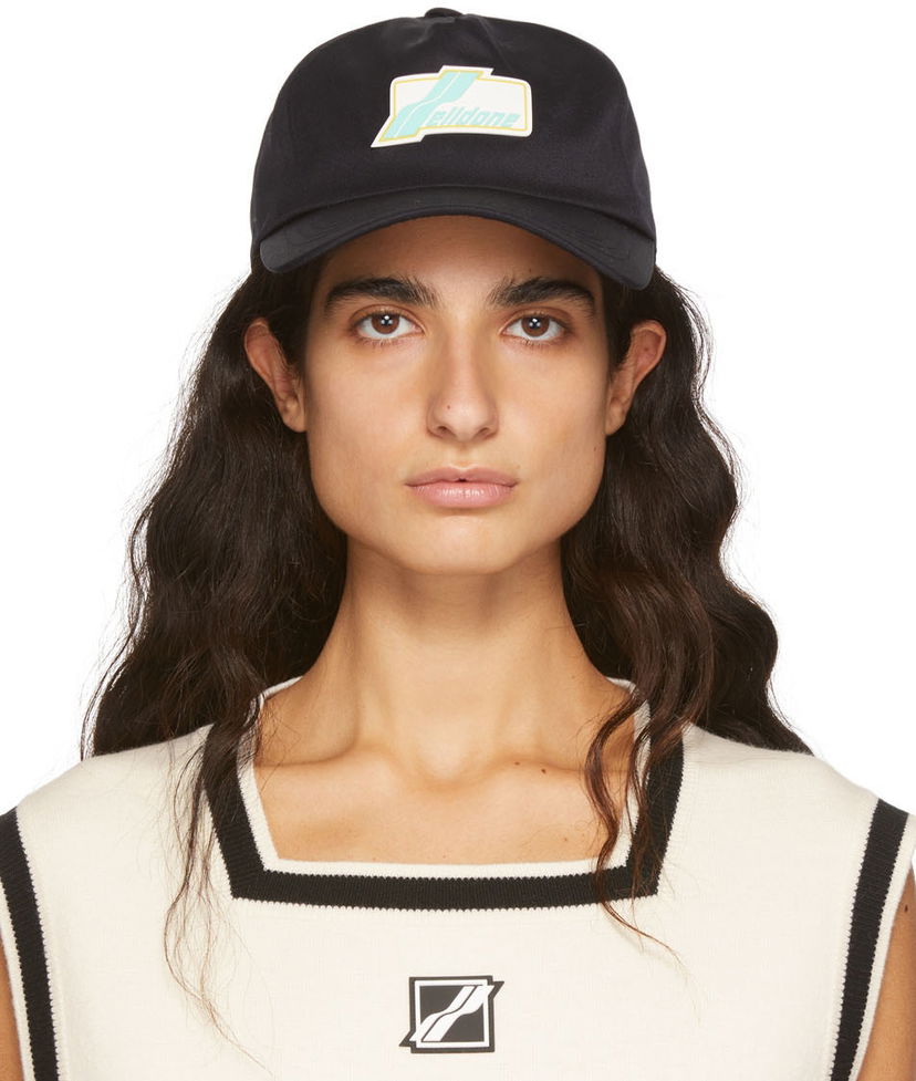 Кепка We11done We11done Logo Baseball Cap чорний | WD-AH1-22-409-U-NV