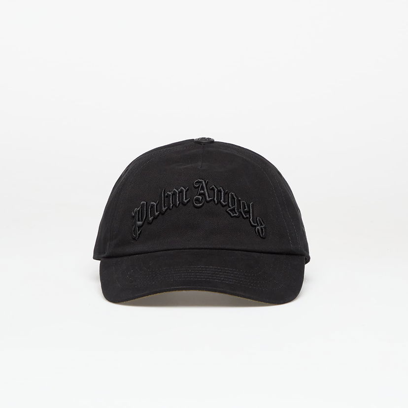 Кепка Palm Angels Palm Angels Curved Logo Cap чорний | PMLB104F25FAB0021010