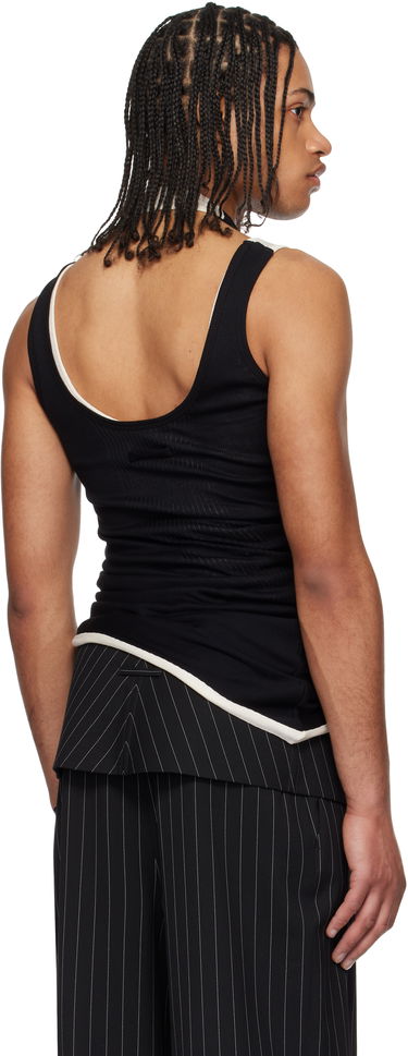 Безрукавка Jean Paul Gaultier Jean Paul Gaultier 'The Red Draped Double' Tank Top чорний | 25/34-F-DB053-J092-0003, 2