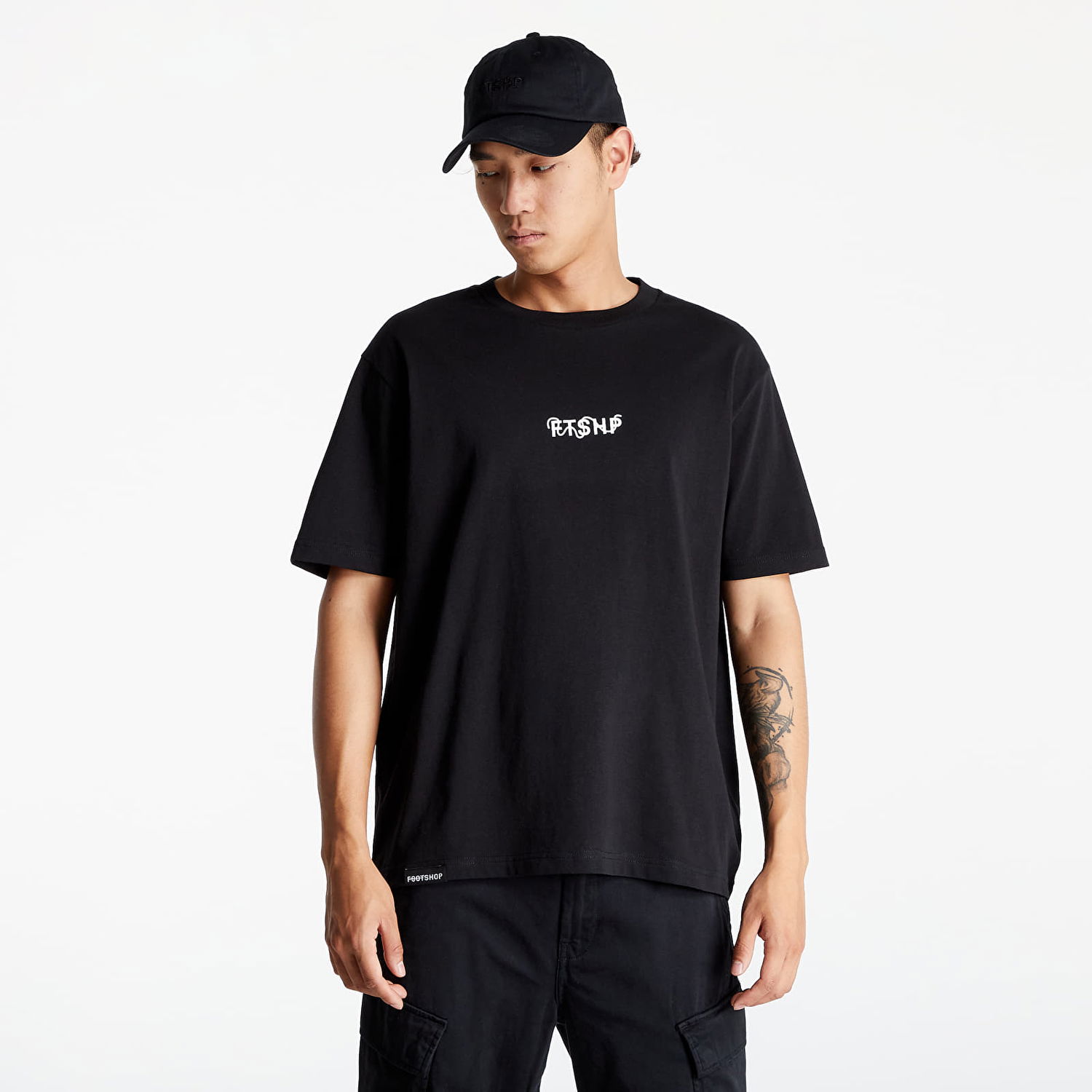 Футболка Footshop FTSHP Logo чорний | FTSHP_116, 0