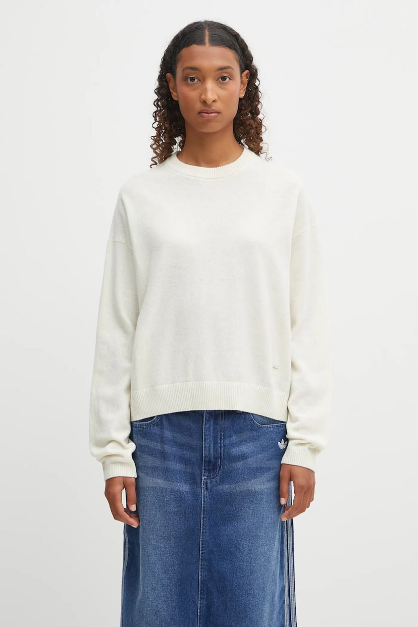 Cветр Napapijri Napapijri D-Mis Wool Blend Sweater білий | NP0A88XLN1J1
