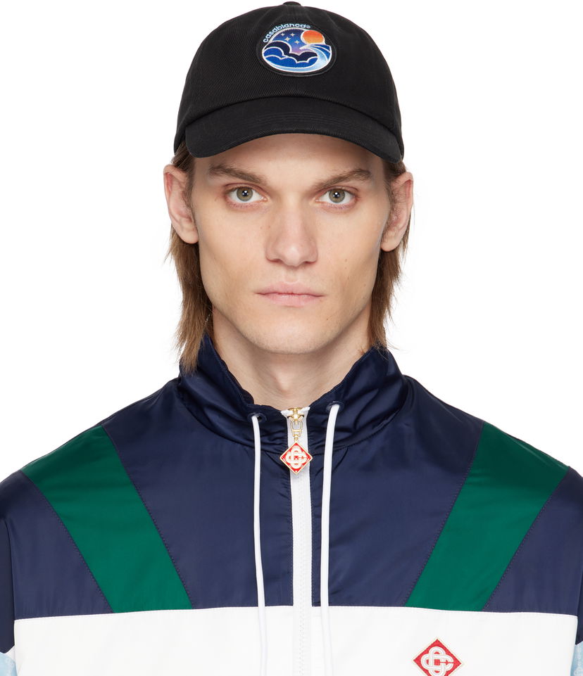 Кепка Casablanca Casablanca Midnight Wave Patch Cap чорний | AS25-HAT-002-01