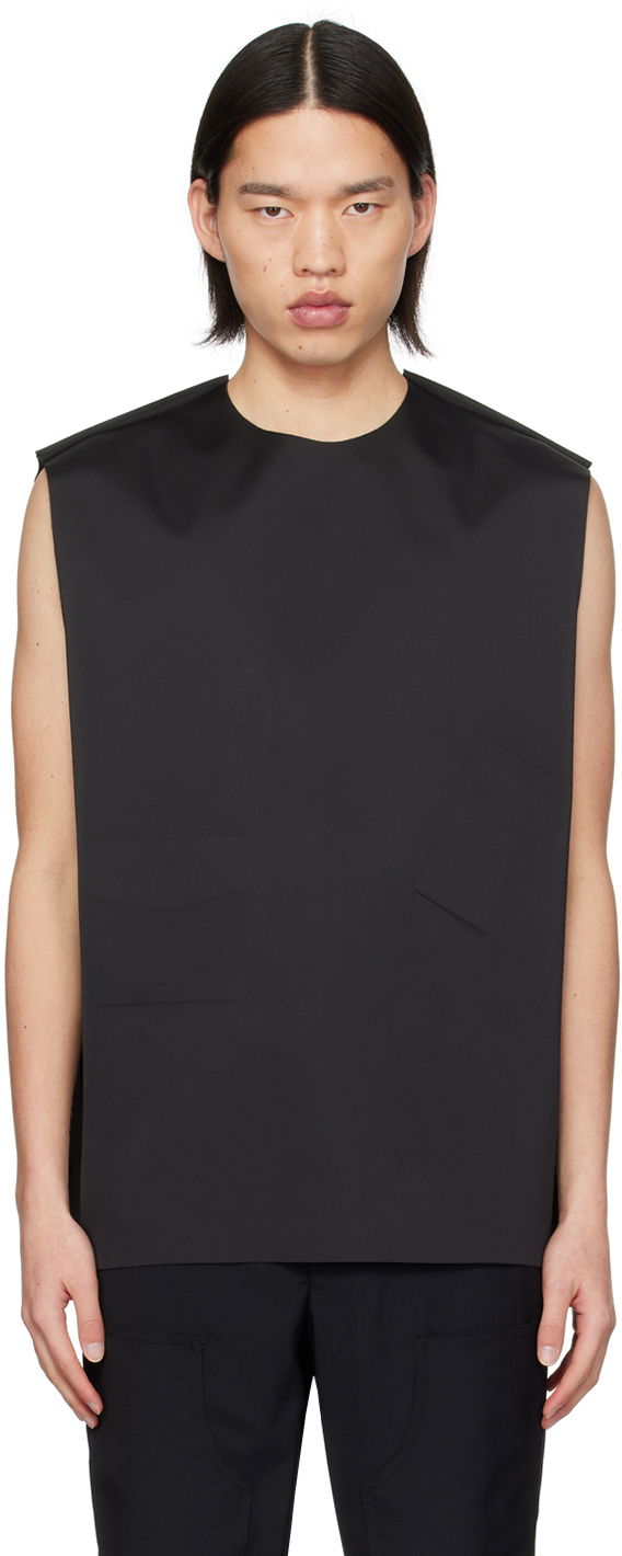 Жилет We11done We11done Embossed Pocket Tank Top чорний | WD-BL1-24-122-M-BK