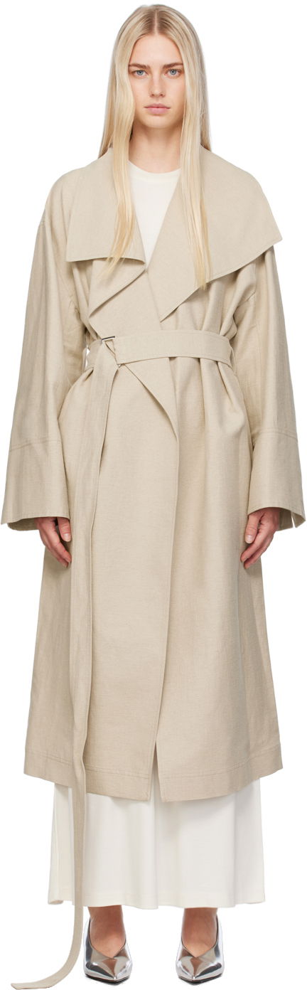 Тренчкот TOTEME Totême Signature Trench Coat бежевий | 243-WRO3318-FB0196