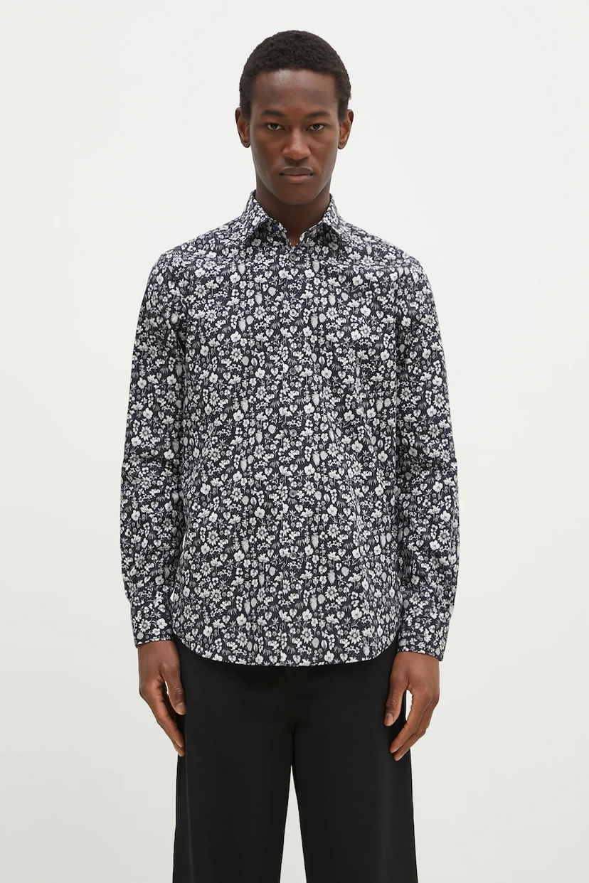 Сорочка Paul Smith Paul Smith Slim Floral Shirt темно-синій | M1R.800P.P02609